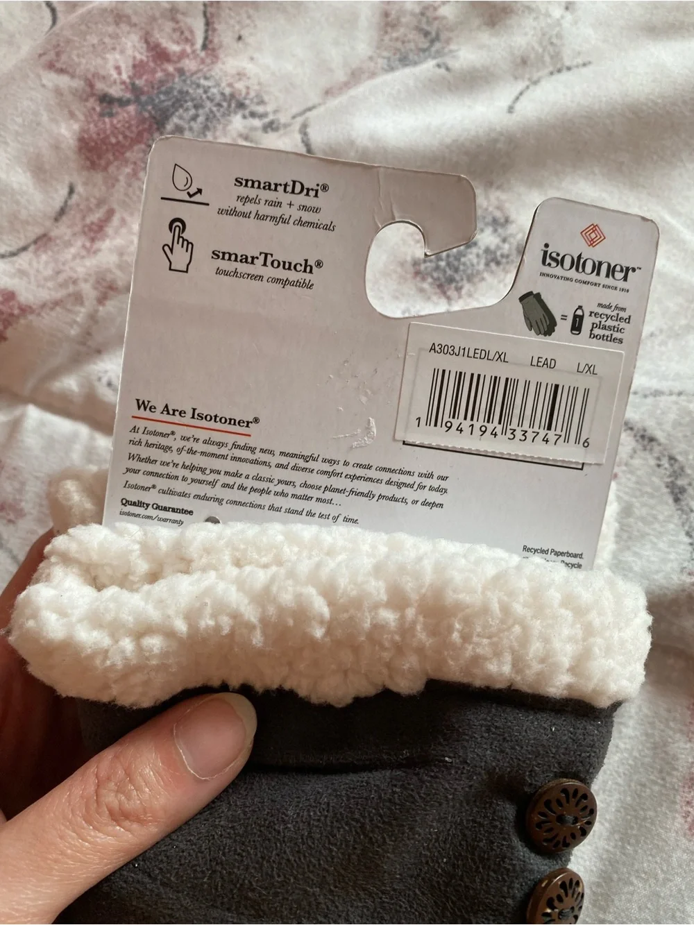 isotoner winter brown new